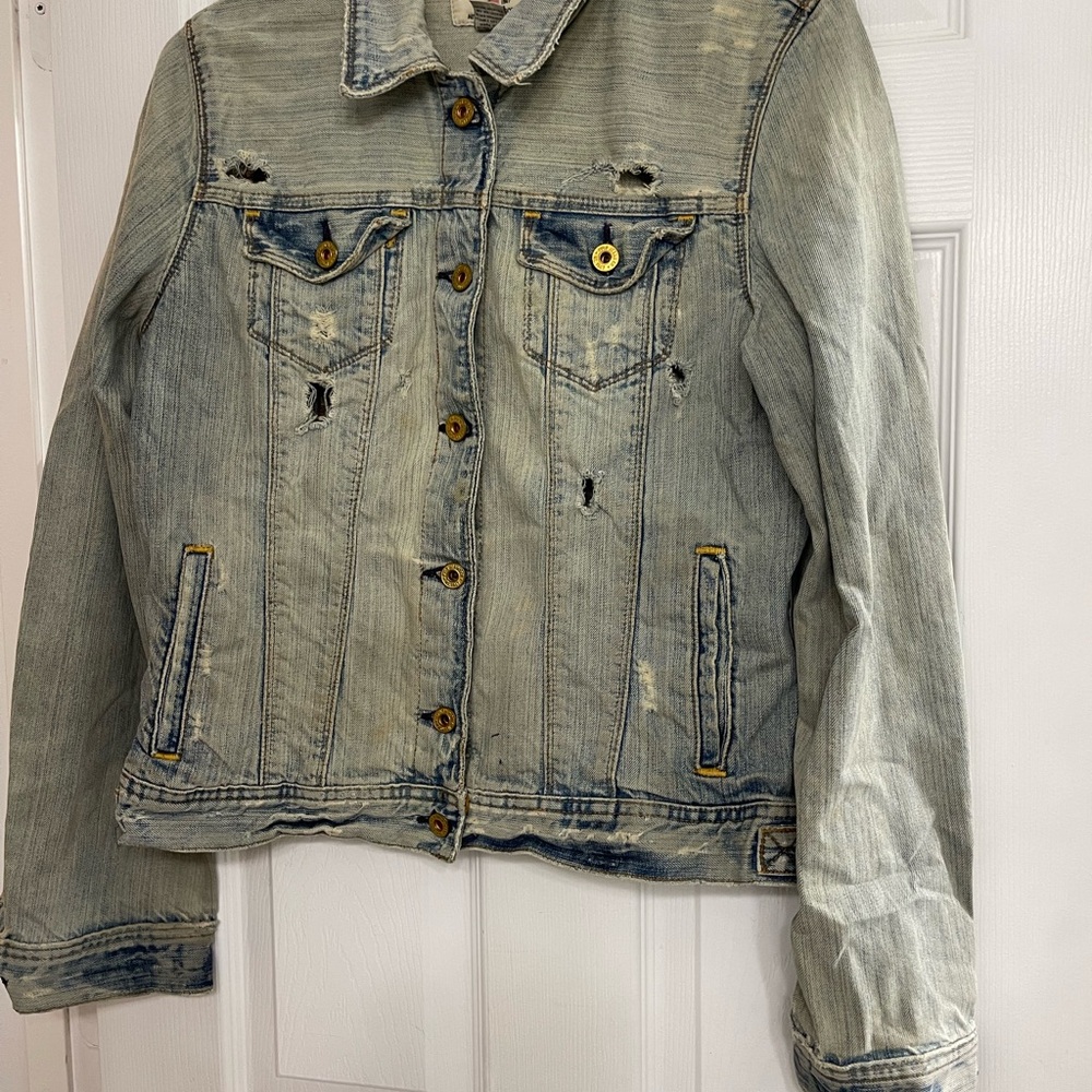 POLO Ralph Lauren Denim XL Jacket Distressed Denim Jacket women’s